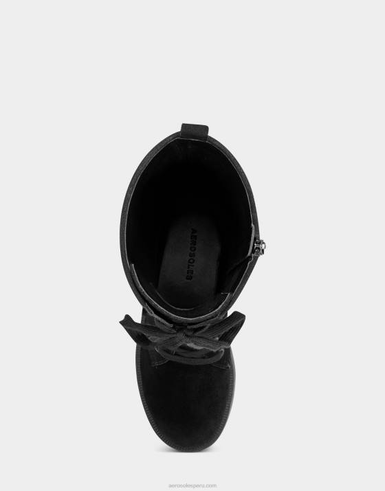 bota alta ante negro Aerosoles F84644 mujer