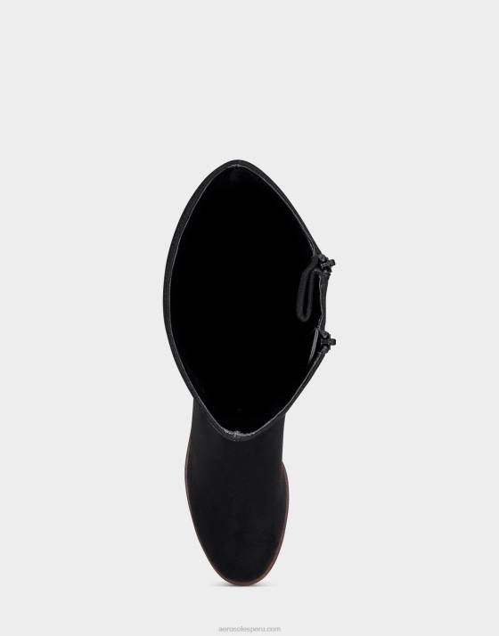 bota alta antelina negra Aerosoles F846120 mujer