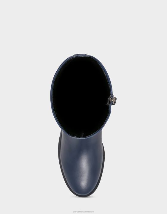 bota alta azul marino Aerosoles F846117 mujer