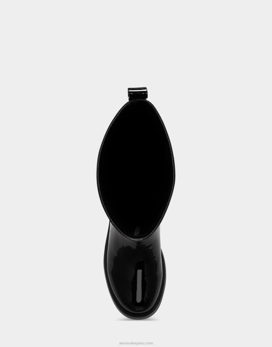 bota alta charol negro Aerosoles F84612 mujer