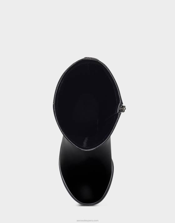 bota alta charol negro Aerosoles F846136 mujer
