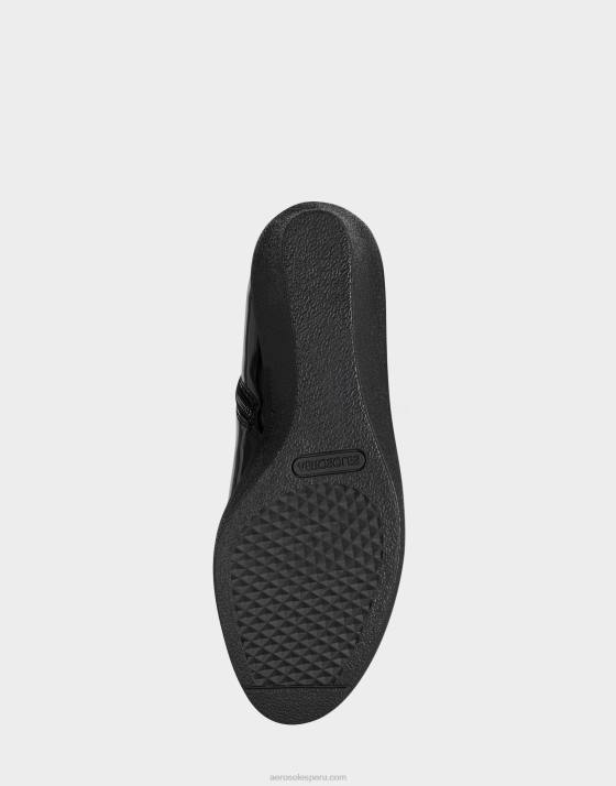 bota alta charol negro Aerosoles F846136 mujer