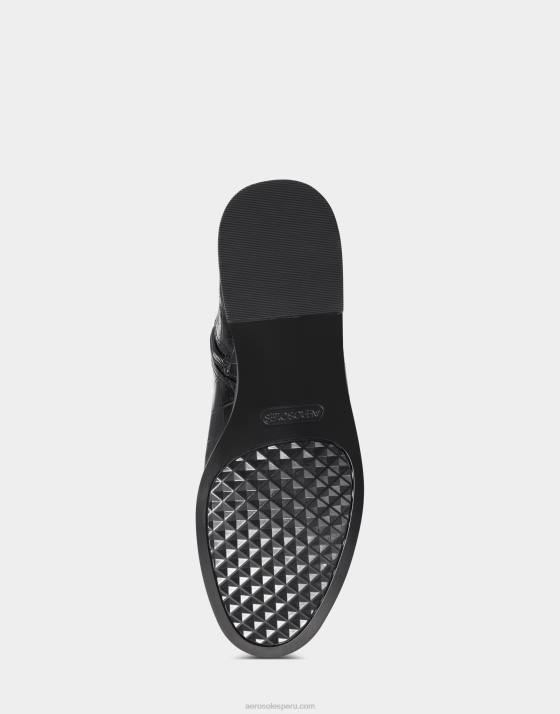 bota alta croco negro Aerosoles F846123 mujer