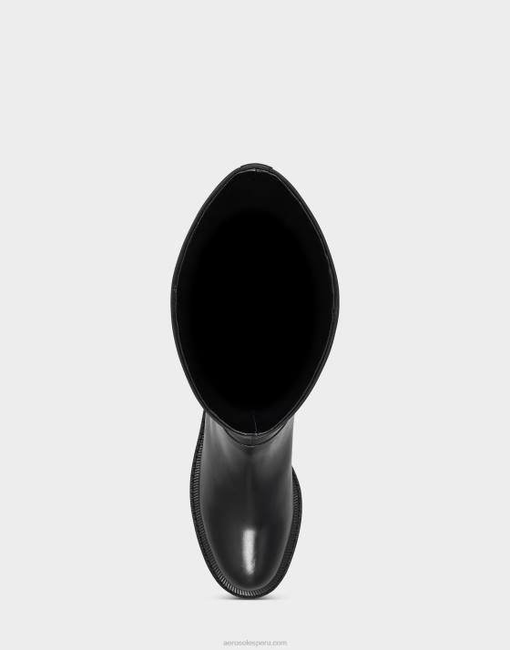 bota alta cuero negro Aerosoles F84646 mujer
