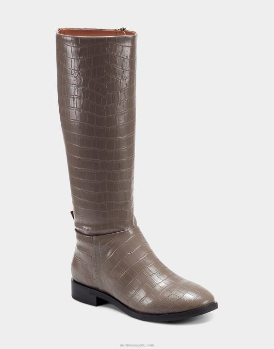 bota alta gris croco Aerosoles F846125 mujer