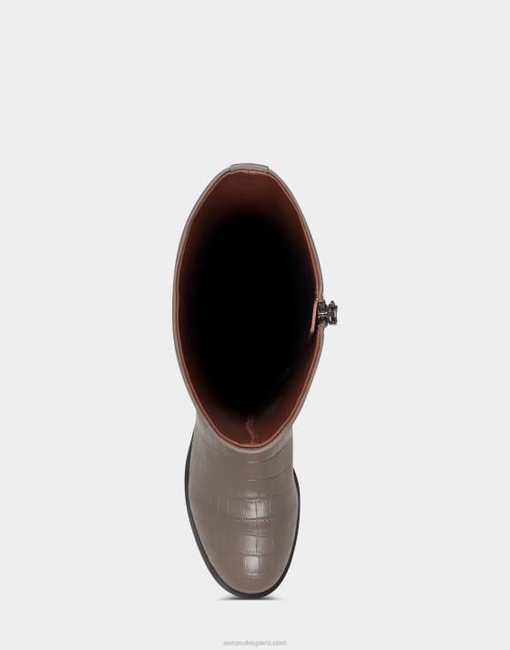 bota alta gris croco Aerosoles F846125 mujer