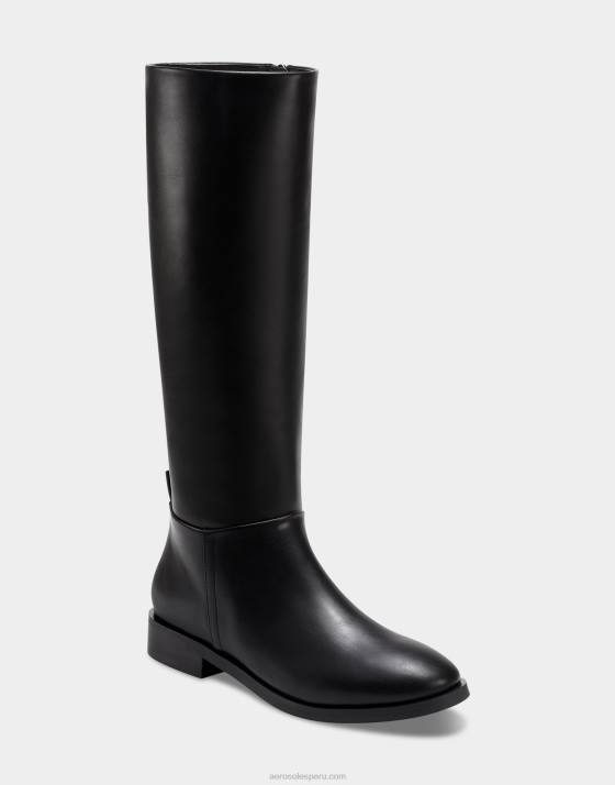 bota alta negra Aerosoles F846137 mujer