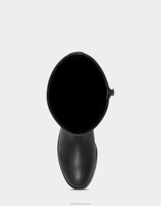 bota alta negra Aerosoles F846137 mujer