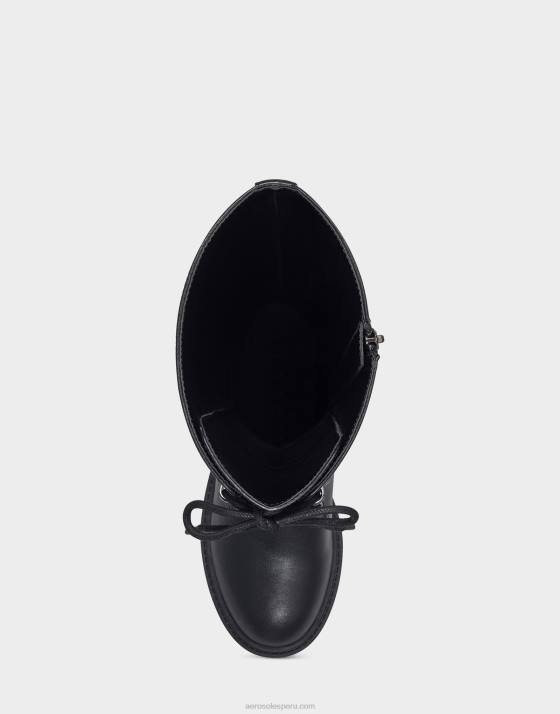 bota alta negra Aerosoles F84618 mujer