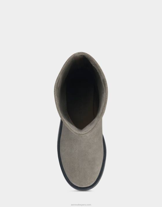 bota media caña ante gris Aerosoles F8466 mujer