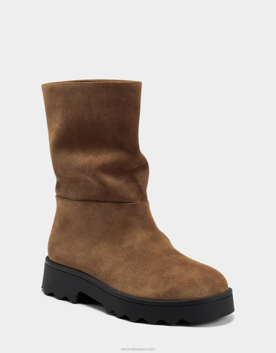bota media caña ante marrón Aerosoles F8464 mujer