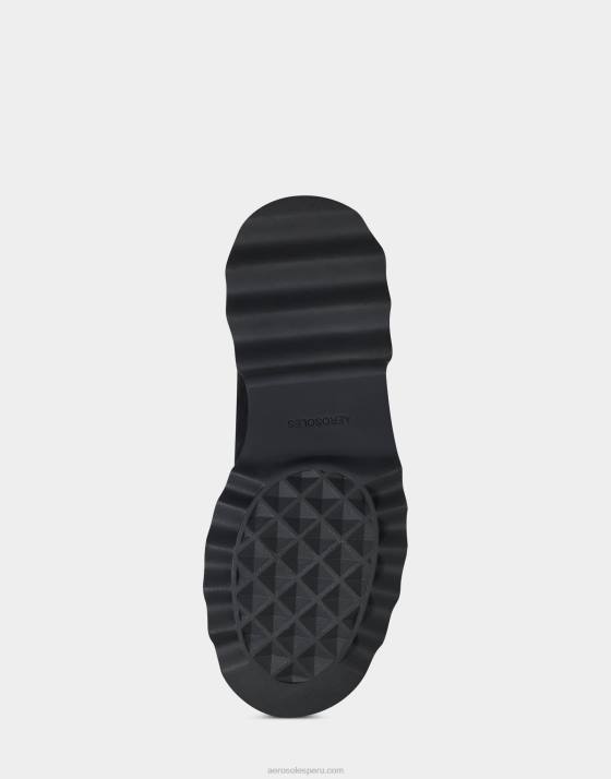 bota media pantorrilla ante negro Aerosoles F8462 mujer