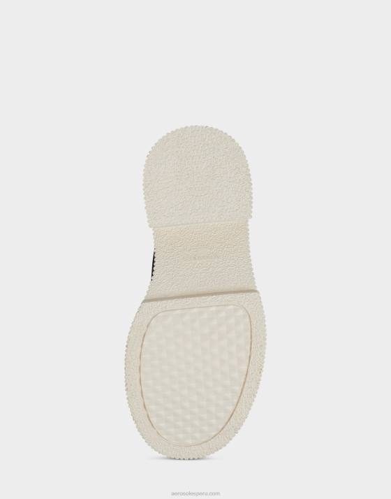 bota media pantorrilla lona negra Aerosoles F84648 mujer