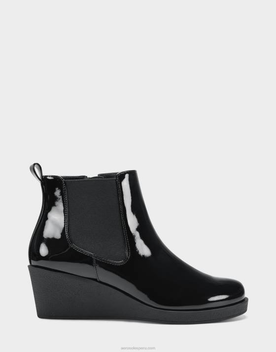 botín charol negro Aerosoles F84684 mujer