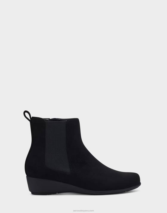 botín de ante negro Aerosoles F84665 mujer