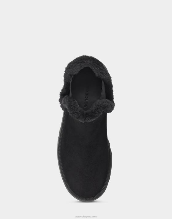 botín de ante negro Aerosoles F8468 mujer