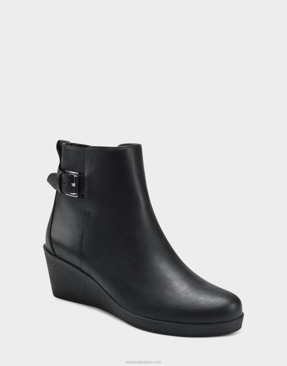 botín de piel sintética negro Aerosoles F84664 mujer