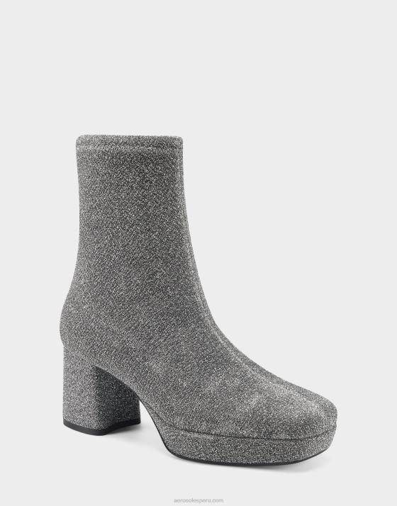 botín plateado metalizado Aerosoles F846371 mujer