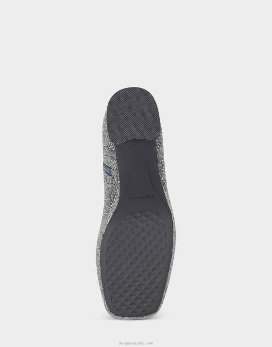 botín plateado metalizado Aerosoles F846371 mujer