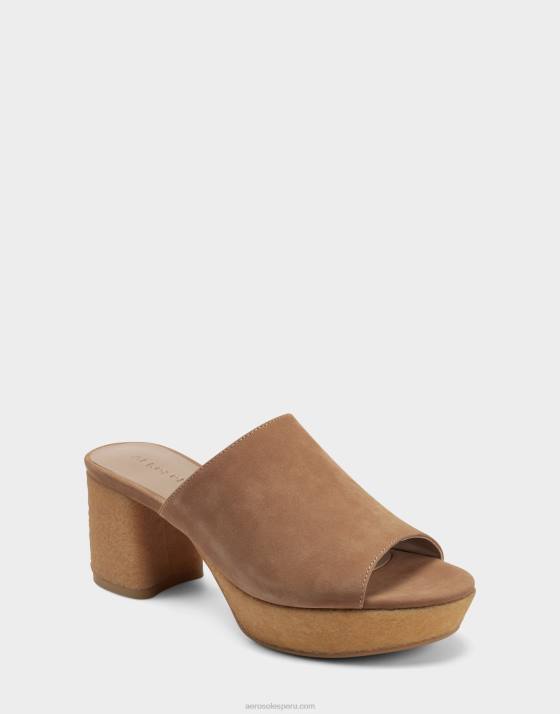 sandalia ante camel Aerosoles F846381 mujer