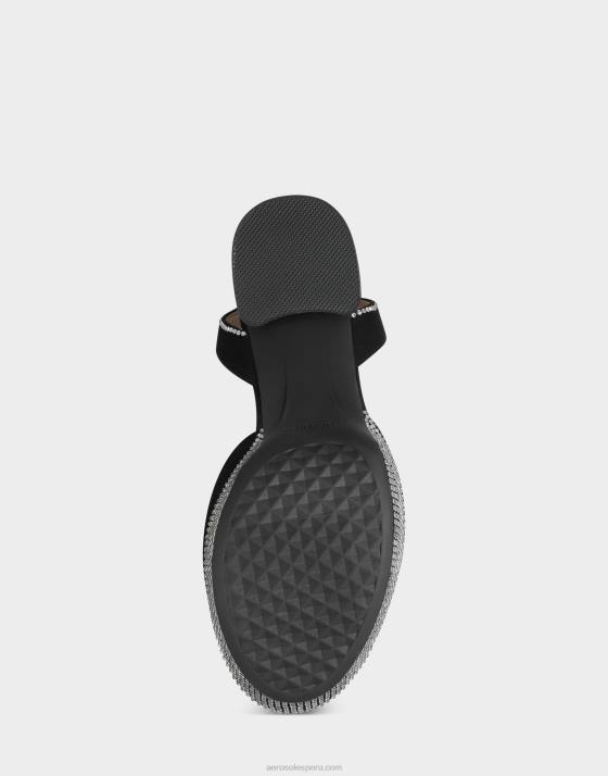 sandalia ante negro Aerosoles F846370 mujer