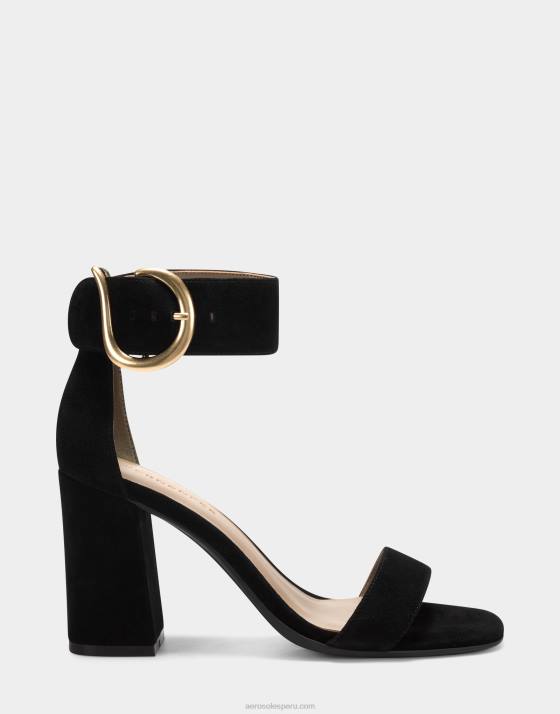 sandalia ante negro Aerosoles F846438 mujer
