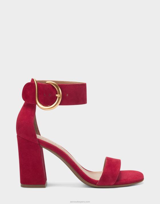 sandalia ante rojo Aerosoles F846440 mujer