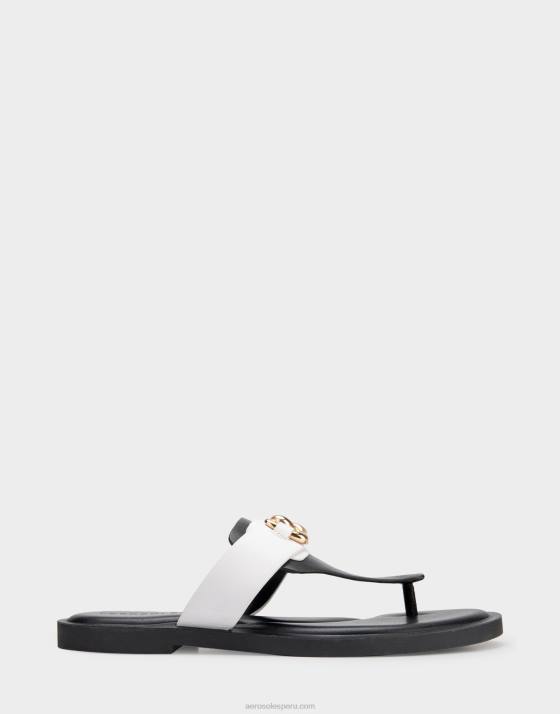 sandalia combo piel negra Aerosoles F846449 mujer