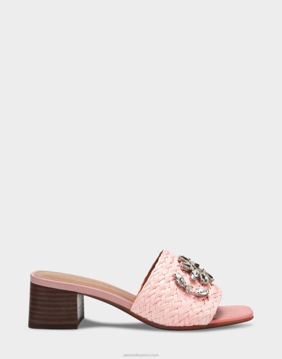 sandalia de tela rosa Aerosoles F846445 mujer