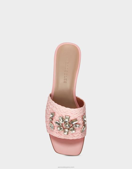 sandalia de tela rosa Aerosoles F846445 mujer
