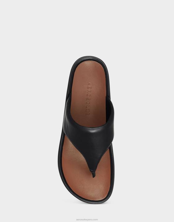 sandalia negro Aerosoles F846290 mujer