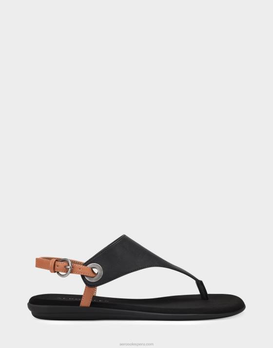sandalia negro Aerosoles F846483 mujer