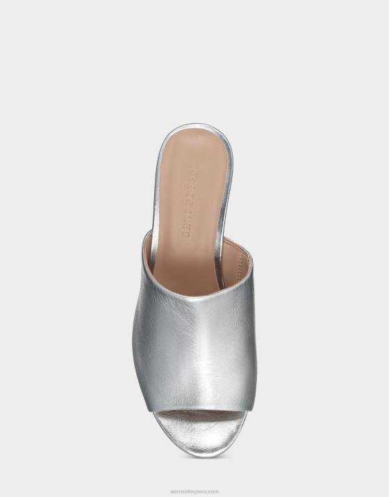 sandalia plata metalizado piel Aerosoles F846390 mujer