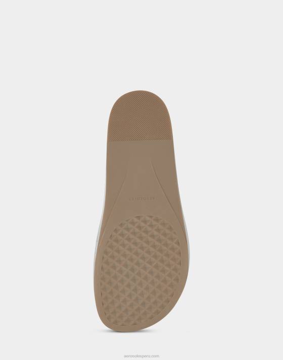 sandalia plateada metalizada Aerosoles F846299 mujer