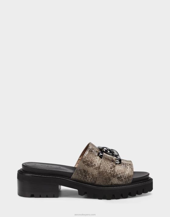 sandalia serpiente gris Aerosoles F846287 mujer