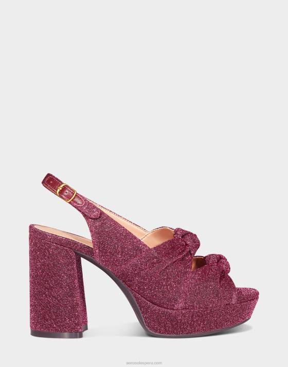 sandalia tela metalizada rosa Aerosoles F846374 mujer