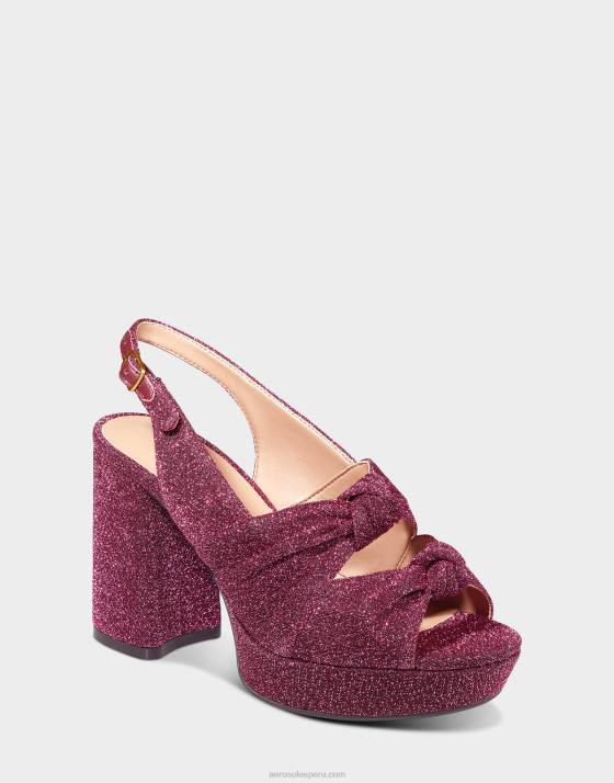 sandalia tela metalizada rosa Aerosoles F846374 mujer