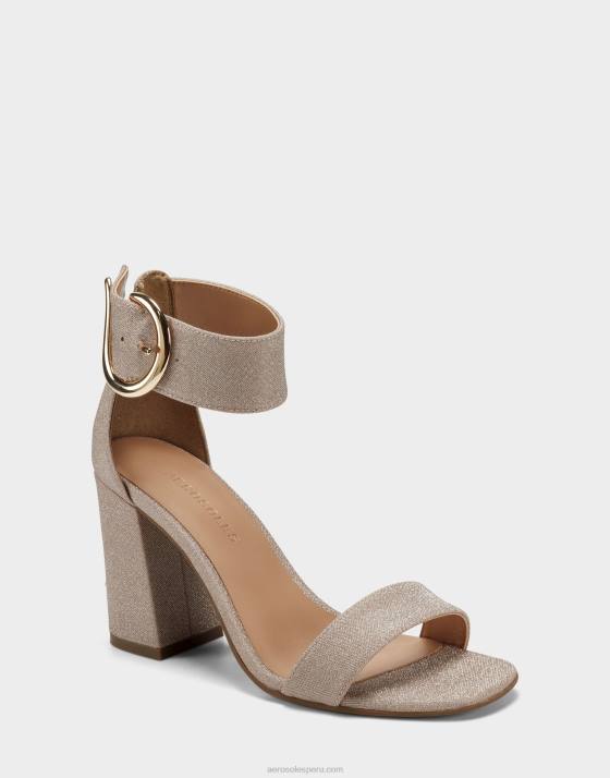 sandalia tela metalizada rosa Aerosoles F846443 mujer