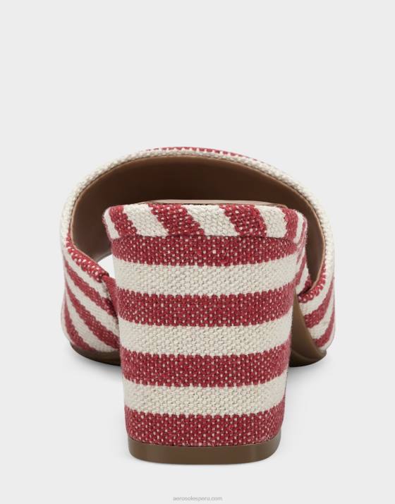 sandalia tela raya roja Aerosoles F846423 mujer