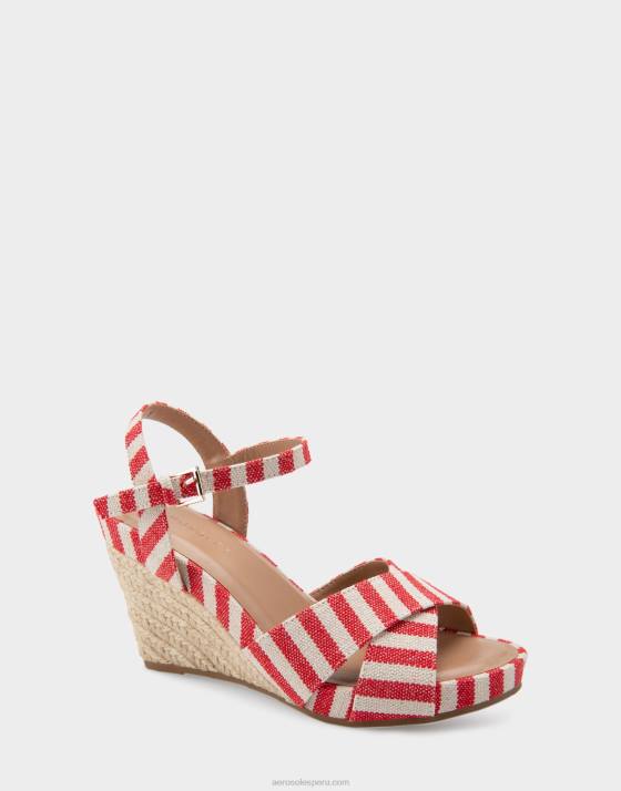 cuña raya roja Aerosoles F846313 mujer