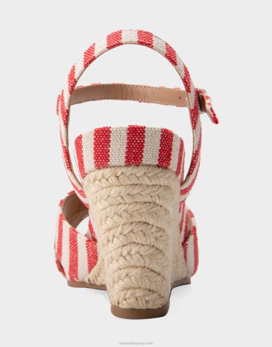 cuña raya roja Aerosoles F846313 mujer