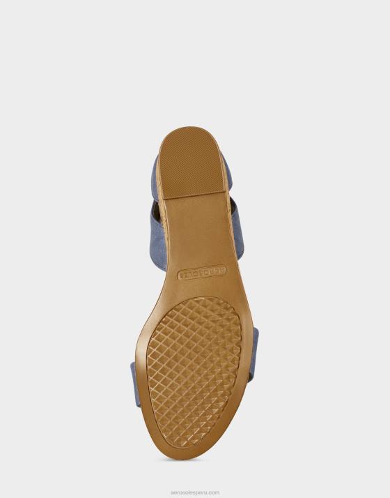sandalia cuña azul medio Aerosoles F846330 mujer