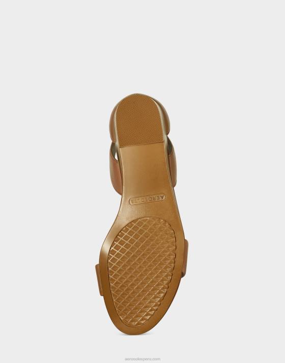 sandalia cuña cuero tostado Aerosoles F846332 mujer