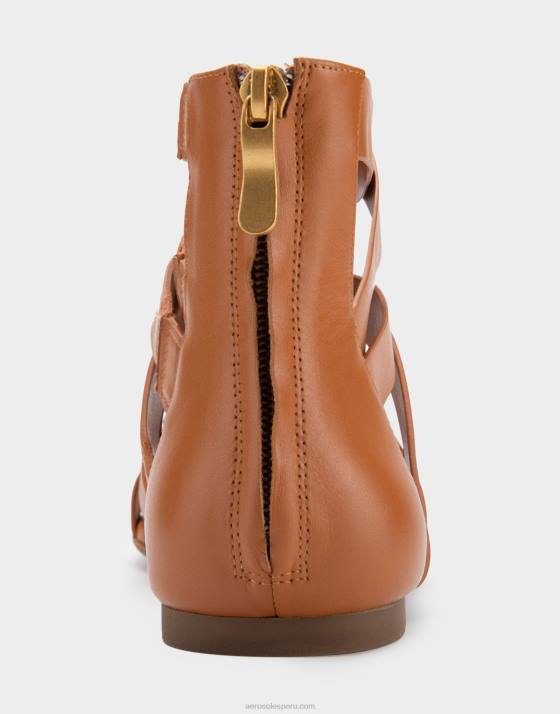 sandalia plana cuero tostado Aerosoles F846410 mujer