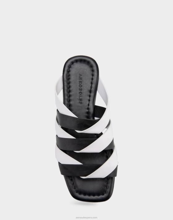 sandalia plana negra combo Aerosoles F846278 mujer