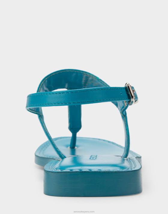 sandalia plana piel azul Aerosoles F846455 mujer