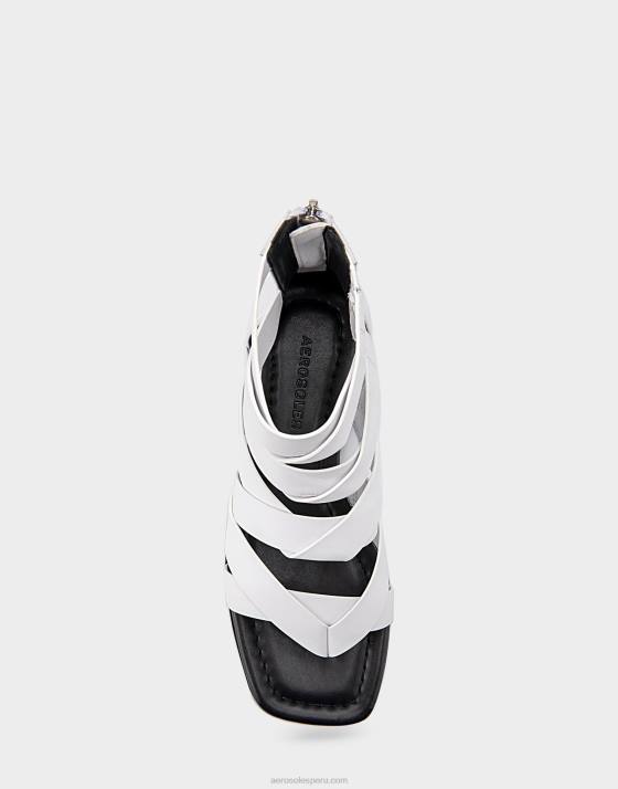 sandalia plana piel blanca Aerosoles F846411 mujer