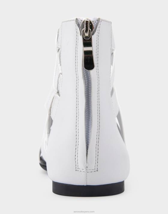 sandalia plana piel blanca Aerosoles F846411 mujer