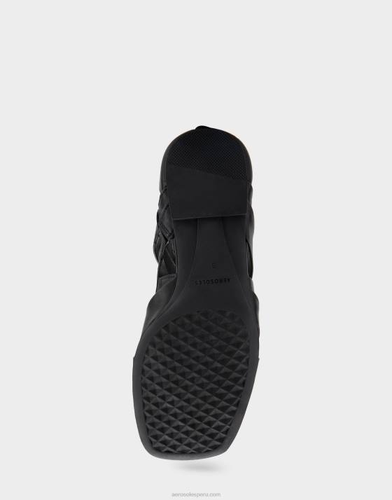 sandalia plana piel negra Aerosoles F846409 mujer