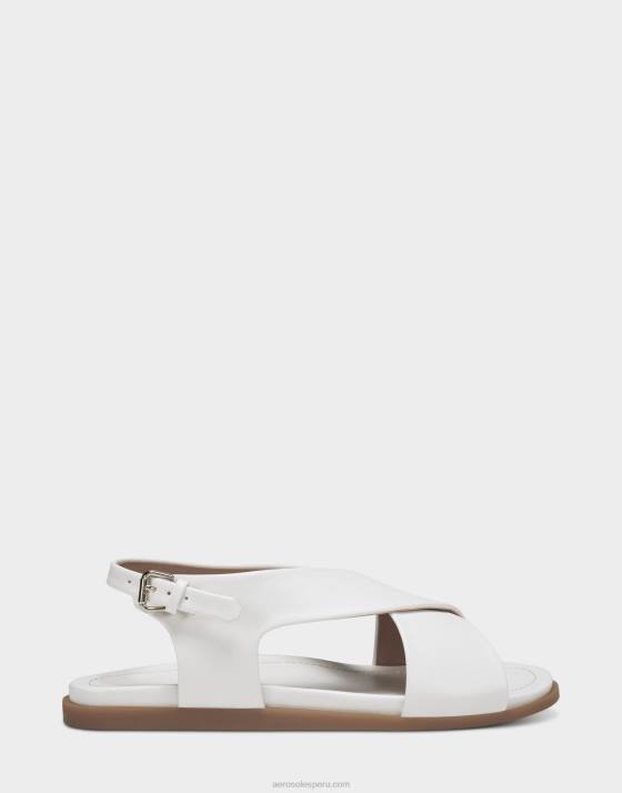 sandalia plana polipiel blanca Aerosoles F846469 mujer